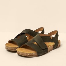 Kožené sandály BALANCE#N5799 NOBUCK LAVADO KAKI / BALANCE