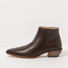 Luxusní kotníčkové boty#S3352 NAPPA BROWN/ RUCHE Luxusní kotníčkové boty#S3352 NAPPA BROWN/ RUCHE