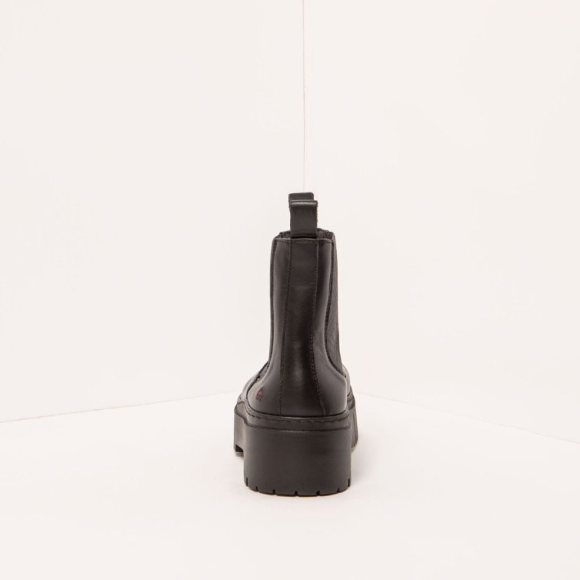 Kotníkové boty na platformě#1766 NAPPA BLACK / LEEDS