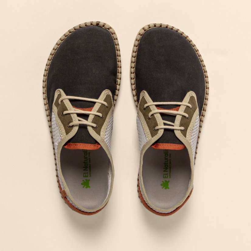 Veganské barefoot polobotky#N577T MULTI MATERIAL MULTI BLACK/ MARSILEA UNISEX