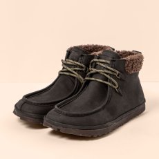 Barefootové kotníkové boty s kožíškem#N5373 PLEASANT BLACK / TRIBU