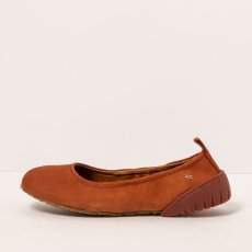 Baleríny#1740 NOBUCK DARK ORANGE/ NANTES