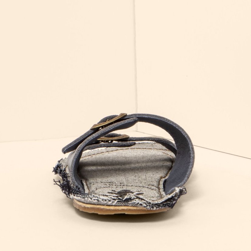 Veganské pantofle#N598 NOBUCK LAVADO DENIM/ RECYCLUS UNISEX