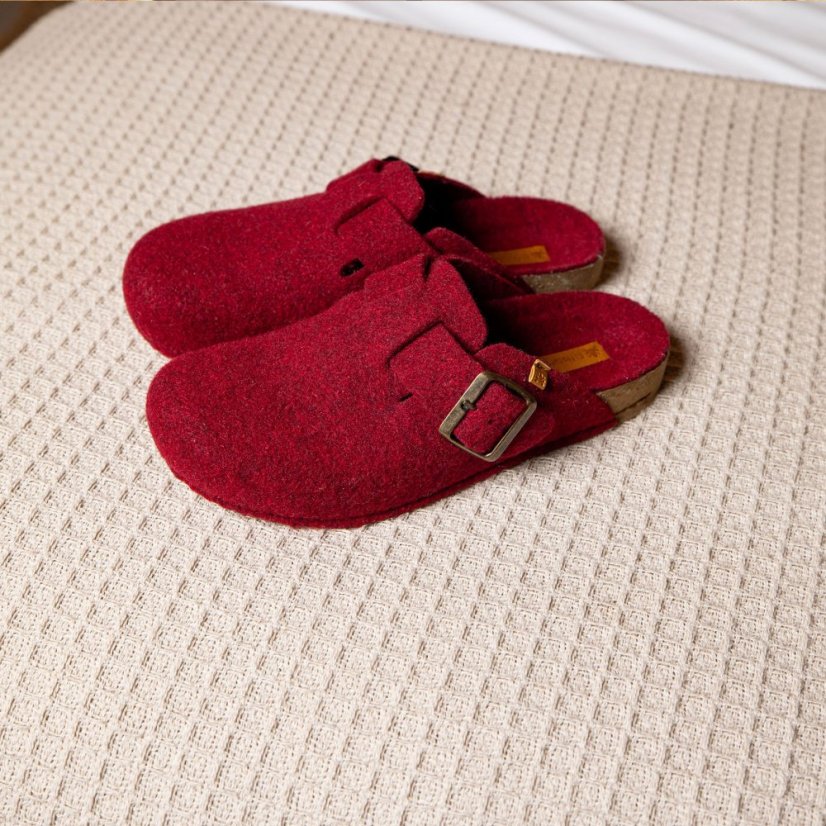 Vlněné pantofle#NA70 WOOL BLACK/HOME