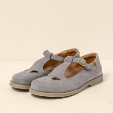 Dámské mary jane#N5873L NOBUCK LAVADO DENIM/ ARENISCA