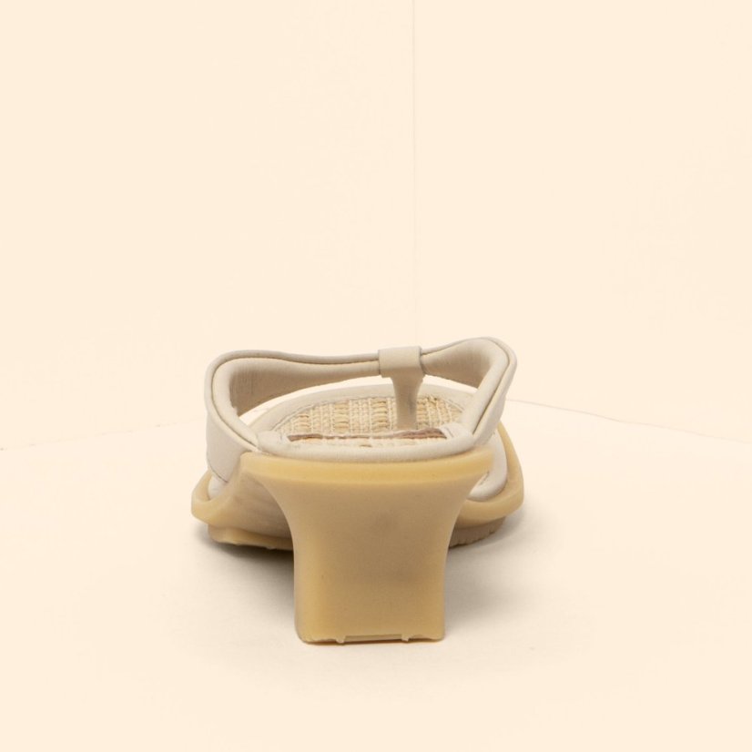 Pantofle na podpatku#N5991S WAX NAPPA CREAM / IGUSA