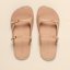 Dámské barefoot pantofle BARE#N5684 SOFT NAPPA SALMON/ BARE SANDALS