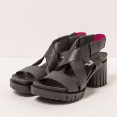 Dámské sandály na podpatku MALIBU#1921 NAPPA BLACK/ MALIBU Dámské sandály na podpatku MALIBU#1921 NAPPA BLACK/ MALIBU
