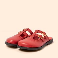 Dámské pantofle ARENISCA#N5870 SOFT NAPPA ROSSO/ ARENISCA