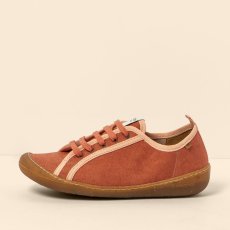 Dámské veganské sneakery#N5738T RECYCLED COTTON BURNT/PAWIKAN