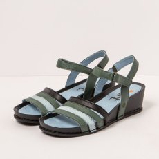 Dámské sandály#1943 MULTI FOLIAGE-BLACK/ I IMAGINE