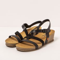 Dámské sandály na klínku I LIVE#1930 MULTI TOTAL BLACK/ I LIVE