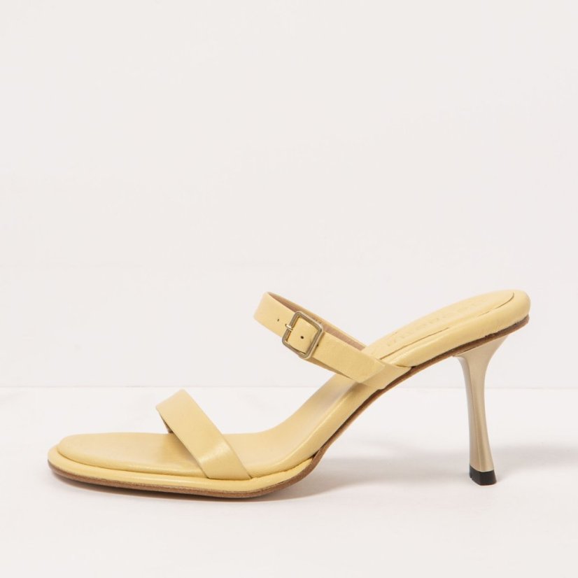 Elegantní pantofle na podpatku#S3194 NAPPA SUN LIGHT/ ALBANA