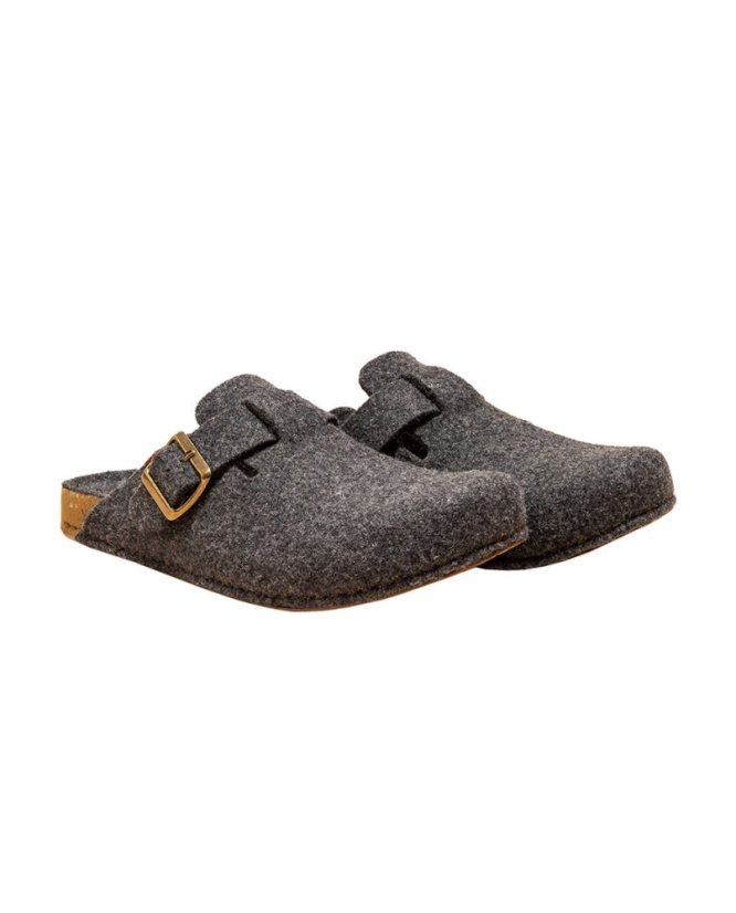 Vlněné pantofle#NA70 WOOL BLACK/HOME