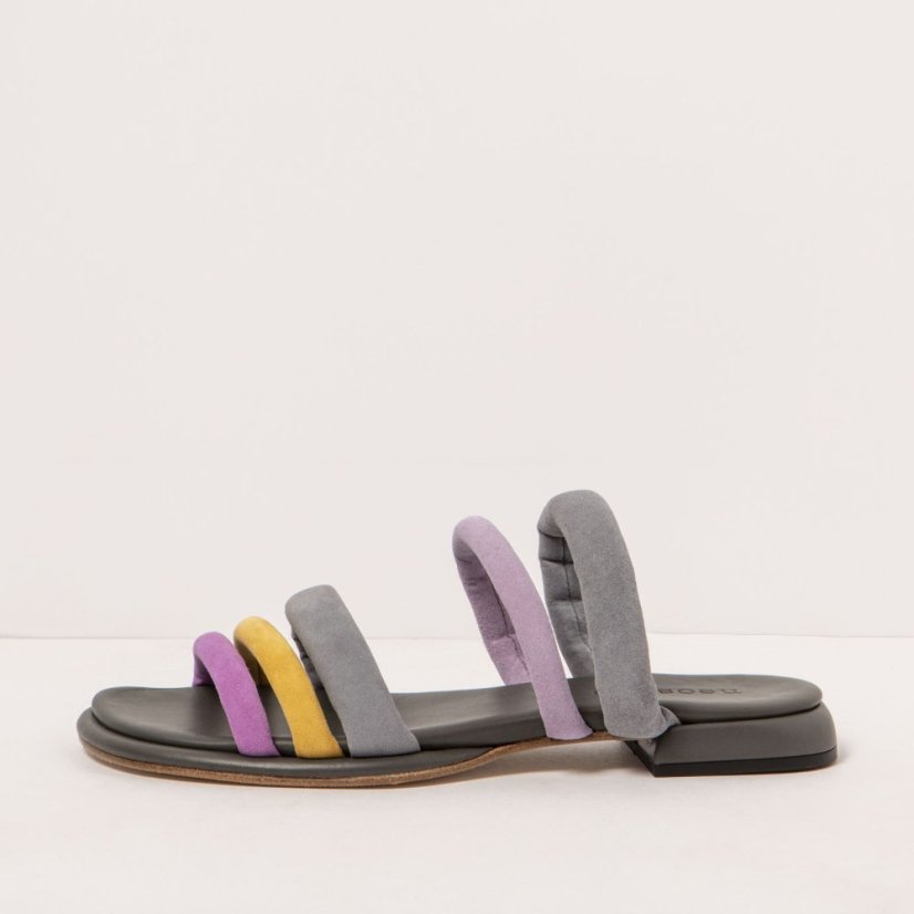 Designové pantoflíčky#S3157 ANTE MULTI GRIS/ VALVIN