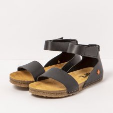 Dámské sandály#0382 NAPPA BLACK/ CRETA
