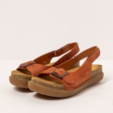 Sandály#1719 NOBUCK DARK ORANGE /RHODES
