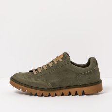 Kožené polobotky#1595 NOBUCK KAKI/ONTARIO