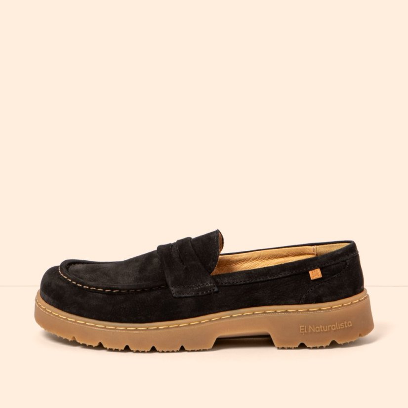 Barefoot mokasíny NÓMADA#N5239 NOBUCK BLACK / NOMADA