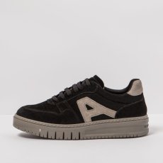 Skate sneakery#1777S SILK SUEDE BLACK-TAUPE/BELLEVILLE
