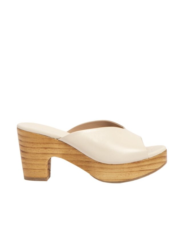 Elegantní dámské pantofle#S3274 NAPPA CREAM/ ST.LAURENT SANDAL