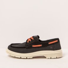 Designové polobotky#1901 NOBUCK-CANVAS BLACK/ BIRMINGHAM