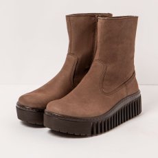 Kotníková obuv na platformě#1531 NOBUCK BROWN/BRIGHTON
