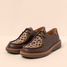 Dámské kožené polobotky#N5584 SOFT NAPPA WULF LEOPARDO/ VOLCANO Dámské kožené polobotky#N5584 SOFT NAPPA WULF LEOPARDO/ VOLCANO