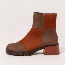 Kotníkové boty na podpadku#1285 MULTI BROWN-CUERO / VARSOVIA Kotníkové boty na podpadku#1285 MULTI BROWN-CUERO / VARSOVIA