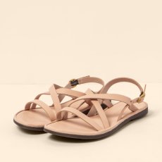 Dámské kožené sandály#N5694 SOFT NAPPA SALMON / TULIP