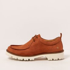 Kožené polobotky#1483 NOBUCK DARK ORANGE / DENVER