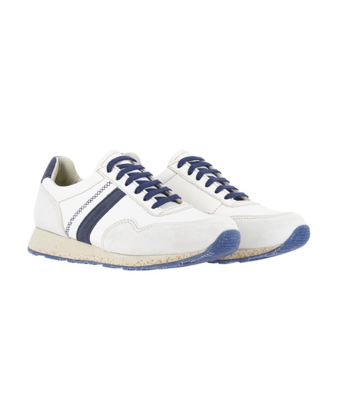 Klasické tenisky Sea Project#NSP02 MULTI LEATHER WHITE-OCEAN/ SEA PROJECT