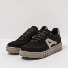 Skate sneakery#1777S SILK SUEDE BLACK-TAUPE/BELLEVILLE