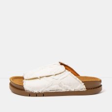 Unisex riflové pantofle KASSEL#2025S JEANS WHITE/ KASSEL