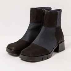 Kotníkové boty na podpadku#1285 MULTI BLACK-NAVY / VARSOVIA Kotníkové boty na podpadku#1285 MULTI BLACK-NAVY / VARSOVIA