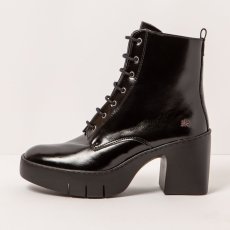 Kotníkové boty#1663 NAPPA SHINNY BLACK/SOFIA Kotníkové boty#1663 NAPPA SHINNY BLACK/SOFIA