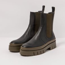 Chelsea boty#1954 NAPPA BLACK-BRONZE/AMBERES