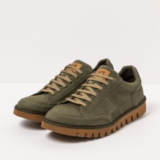 Kožené polobotky#1595 NOBUCK KAKI/ONTARIO