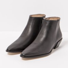Luxusní kotníčkové boty#S3352 NAPPA BLACK/ RUCHE Luxusní kotníčkové boty#S3352 NAPPA BLACK/ RUCHE