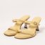 Elegantní pantofle na podpatku#S3194 NAPPA SUN LIGHT/ ALBANA