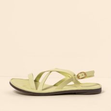 Dámské kožené sandály#N5694 SOFT NAPPA LIME / TULIP