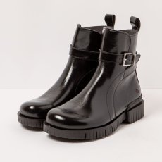 Kotníčkové boty#1837 NAPPA SHINNY BLACK/OXFORD