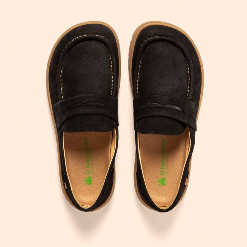 Barefoot mokasíny NÓMADA#N5239 NOBUCK BLACK / NOMADA