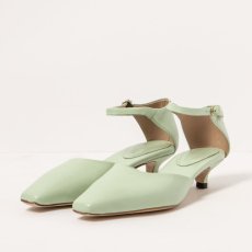 Elegantní sandály na podpatku#S3025 NAPPA PASTEL GREEN/ ALEDO