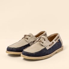 Elegantní polobotky#N5963 SILK SUEDE OCEAN-CREAM/ PLANTAE