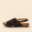 Dámské pantofle WAKATAUA#N5558 NOBUCK LAVADO BLACK / WAKATAUA