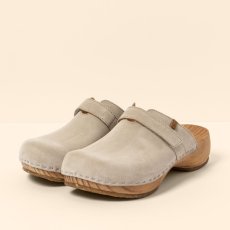 Dřevěné pantofle clogs#N5834 SILK SUEDE CREAM / SHOKUNIN Dřevěné pantofle clogs#N5834 SILK SUEDE CREAM / SHOKUNIN