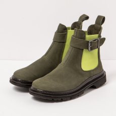 Kotníkové boty#1892 NOBUCK KAKI-PISTACHO/ BIRMINGHAM