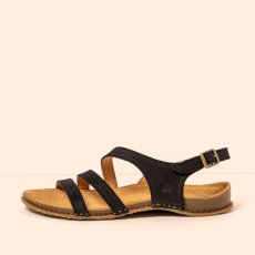 Dámské kožené sandály PANGLAO#N5811 PLEASANT BLACK/PANGLAO