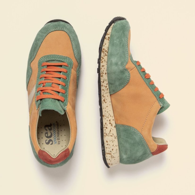 Klasické tenisky Sea Project#NSP02 MULTI LEATHER MULTI PEACH/ SEA PROJECT